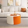 NicBex Irregular Pentagon Coffee Tables Set of 2, Simple Modern End Table for Living Room, Bedroom, Combine or Split Use - 3 of 4