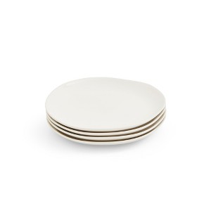 Portmeirion Sophie Conran Arbor Salad Plate - Creamy White Organic Shape Stoneware Dinnerware, 8.5" Round Plate, Microwave, Dishwasher & Freezer Safe - 1 of 4