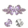 Unique Bargains Gradient Butterfly French Barrette Hair Clips Purple 1 Pc - image 3 of 4