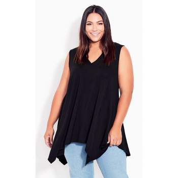 ZIZOCWA Black Tank Top Women Plus Size Womens Swing Vest Sleeveless Top  Ladies Strappy Flared Plus Size Tops Shirt 5X Tops for Women Sequin Too 3X  Top