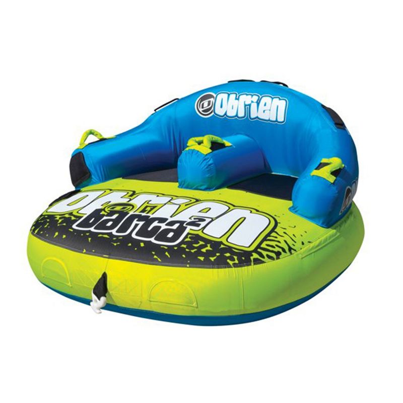 O'Brien Watersports Kickback Inflatable 2 Person Towable Boat Tube Raft, 1 of 8