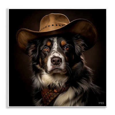Stupell Industries Cowboy Sheriff Dog Wall Plaque Art