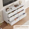 homfan Dresser for Bedroom, Wide Dresser Organizer, Drawer with Golden Metal Handle, Modern Chest of Drawers for Closet, Hallway, Living Room - 4 of 4