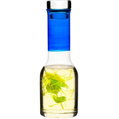 Sagaform Club Blue Hand-Blown Glass Decanter with Stopper