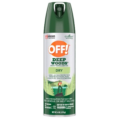 OFF! Deep Woods Dry Personal Bug Spray - 4oz