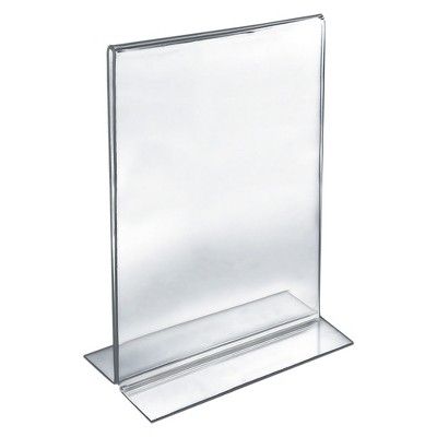 Azar 11" x 17" Double-Foot Acrylic Sign Holder 10ct