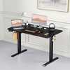 MAYEERTY 55in Computer Desk with Storage, Modern Writing Desk with Fabric Drawers for Home Office, Black - 2 of 4
