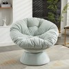 Racxily Oversized Swivel Accent Chair, 360 Swivel Barrel Chair, Papasan Chair for Living Room Bedroom - 2 of 4