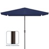 Hyleory 6.5 x 10/ 8x 10 ft Rectangular Patio Market Umbrellas for Outdoor, Large Outdoor Patio Umbrellas with Sturdy Ribs for Market, Garden, Pool - 3 of 4
