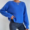 Coolmee Sweaters for Women Casual Long Sleeve Fall Tunics Tops Boat Neck Dressy Pullover Blouses Fashion Clothing - 3 of 4