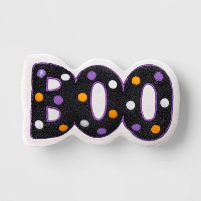 8.5"x13" Lit 'Boo' Novelty Shaped Throw Pillow - Hyde and EEK! Boutique™
