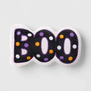 8.5"x13" Lit 'Boo' Novelty Shaped Throw Pillow - Hyde and EEK! Boutique™ - 1 of 4