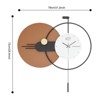YIYIBYUS Modern Wall Clock with Pendulum, Large Modern Wall Clock for Living Room - 4 of 4