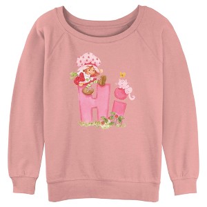 Juniors Womens Strawberry Shortcake Hi Friends Sweatshirt - 1 of 3