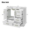 ChicFurnit 36 Inch Bathroom Vanity with Sink Freestanding Storage Cabinet with 2 Soft Close Doors 4 Drawers for Bathroom, 18.3"*36"*34" - 3 of 4
