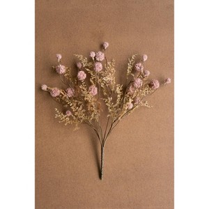 Artificial Pink Melaleuca Spray – 22" Tall Faux Floral Accent, Set of 6 by Kalalou - 1 of 3