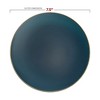 Smarty Had A Party Navy w/ Gold Rim Organic Plastic Dinnerware Set - 120 Sets - 4 of 4