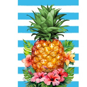 Briarwood Lane Everday House Flag 40x28 For Outdoor Pineapple and Stripes For Everday House Flag - 1 of 4