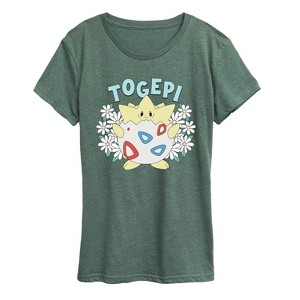 Women's - Pokémon - Floral Togepi Short Sleeve Graphic T-Shirt - 1 of 4