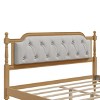KWPZQEB Platform Bed Frame with Tufted Upholstered Headboard and Wooden Slats Support, No Box Spring Needed, Easy Assembly - 4 of 4