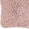 HomeRoots 20" Pale Pink Soft Nubby Shag Throw Pillow - 4 of 4