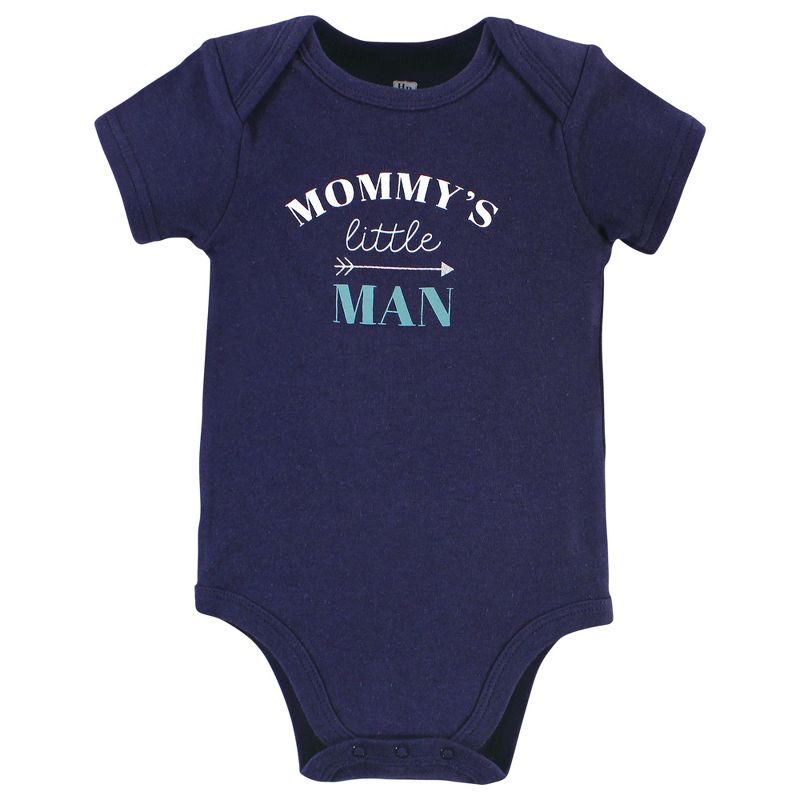 Hudson Baby Infant Boy Cotton Bodysuits, Mommys Man, 4 of 7
