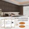 UNISOAR Wood Acoustic Wall Panels-Self-Adhesive 3D Wood Slat Wall Panel-Sound Absorbing Panels for Noise Reducing-Feature Wall Decor for Home & Office - 3 of 4