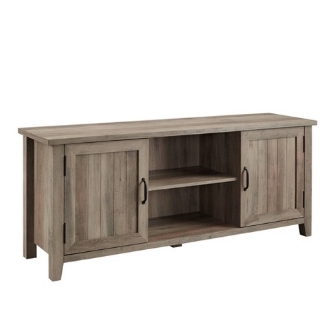 42 Modern Farmhouse Entryway Storage Bench - Grey Wash