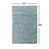 Knightsbridge Stylish And Comfortable All Season Traditional New Tile Design Cotton Bath Rug 20" X 30" Light Blue - 3 of 4