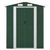 vidaXL Galvanized Steel Garden Shed - Durable Outdoor Storage for Garden Tools and Equipment - Easy Access Gate in Green 75.6"x42.5"x87.8" - 3 of 4