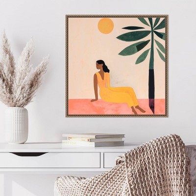 Amanti Art Charm in Every Gaze II Woman by Lazar Studio Framed Wall Art Print