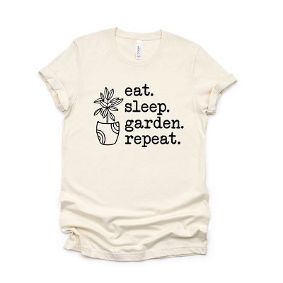 Simply Sage Market Women's Eat Sleep Garden Repeat Short Sleeve Graphic Tee