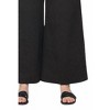 Women's Plus Size Textured Cropped Pants - SEE AND BE SEEN - 3 of 4