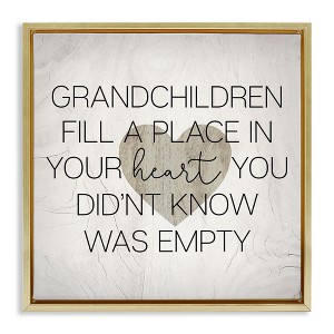 Stupell Industries Heartwarming Grandchildren Phrase, 25" x 25" - 1 of 4