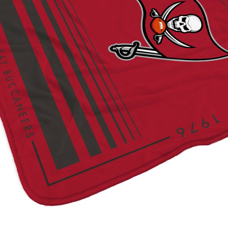 NFL Tampa Bay Buccaneers Basic Block Double-Sided Flannel Fleece Blanket, 2 of 4
