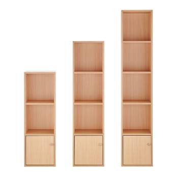 59" Set of 3 Slim Cube Shelf Unit Towers - Danya B.