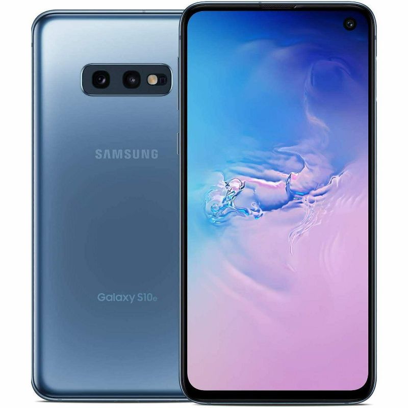 Manufacturer Refurbished Samsung Galaxy S10e G970U (Fully Unlocked) 256GB Prism Blue (Grade A), 1 of 6