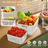 5-Pack Fridge Organizers with Removable Colanders, 4-in-1 Produce Storage Containers - 4 of 4