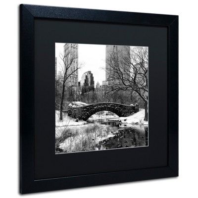 Trademark Fine Art - Philippe Hugonnard 'Gapstow Bridge Central Park' Matted Framed Art