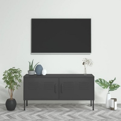 vidaXL TV Stand Anthracite 41.3 in.x13.8 in.x19.7 in. Steel