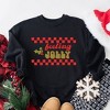 Simply Sage Market Women's Graphic Sweatshirt Feeling Jolly Checkered - 3 of 4