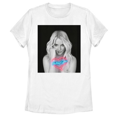 Women's Britney Spears Jean Album Cover T-shirt - White - Small : Target