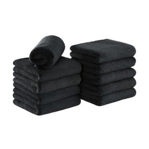 Arkwright Microfiber Coral Fleece Salon Towels (Pack of 10) - Bleach Safe Resistant Hair Drying Towel, 16 x 27 in. - 1 of 4