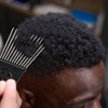 Unique Bargains Metal African Hair Picks Comb 6.89"x2.2" Black 2 Pcs - 4 of 4