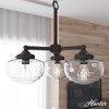 Hunter Fans 20.25" Saddle Creek Ceiling Light Noble Bronze Finish - 3 Bulb Traditional Schoolhouse Chandelier - 4 of 4