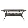 Dining Table, Iron Frame Kitchen Table, Scalable Outdoor Dining Table WithStorage Basket, Acacia Wood Countertop Table - 4 of 4
