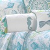Ocean Springs - Seahorse Neck Roll Decorative Pillow - Levtex Home - 2 of 3