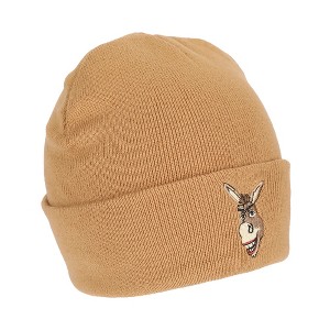 Shrek Donkey Embroidery Acrylic Knit Standard Cuff Beanie - 1 of 4