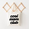 City Creek Prints Cool Mom Club Canvas Tote Bag - 15x16 - Natural - 2 of 2