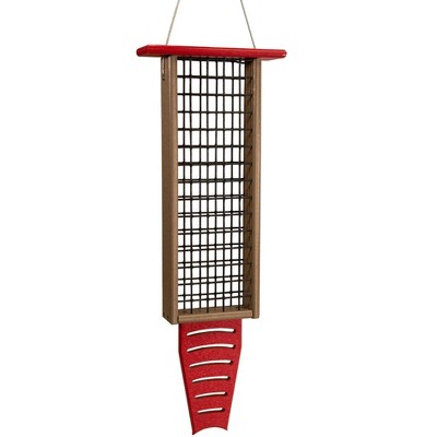 JCS Wildlife Recycled Suet Feeder w/ Tail Prop